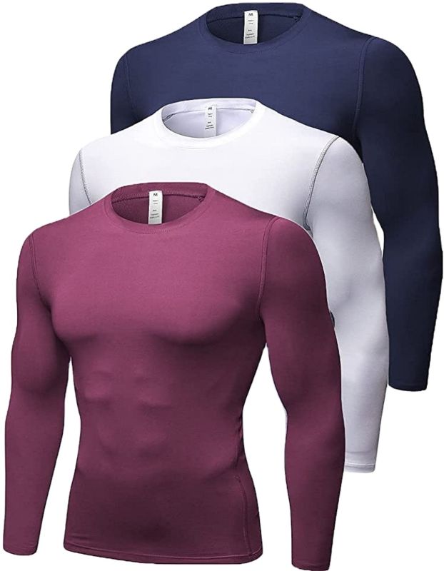 Men's Shirt Long Sleeve Shirt for Men Baselayer Sports Thermal Tops