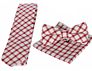 Ready in Stock Ties for Men Solid Color Necktie Checkered Pattern to Mach to Shirts Cotton Linen Necktie