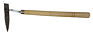 Stainless Steel Small Triangle Hoe, Open Ditch Hoe, Hoe Multi-Function Weeding Sickle Outdoor Digging Wild Vegetable Hoe