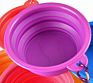 Portable Dog Bowl Flying Disc Pet Dog Food Water Portable Travel Bowls Foldable Silicone Tpe Collapsible Dog Pet Food Bowl