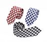 Ready in Stock Ties for Men Solid Color Necktie Checkered Pattern to Mach to Shirts Cotton Linen Necktie