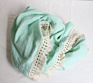 Tassel Fringe Trim Baby Gauze Quilt Muslin Cotton Newborn Toddler Infant Baby Boy/Girl Blanket with Tassel Ruffle Swaddles