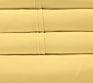 100% Double Brushed Microfiber Bed Sheets Set Brushed Microfiber 6 Piece Bedding - Shrinkage & Fade Resistant - Yellow