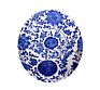 Chinese Style Antique Blue and White Ceramic Large Ginger Jar with Lid for Decor
