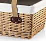 Picnic Basket Family Camping outside Deluxe Wicker Hamper