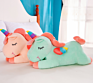 Plush Animal Unicorn Pillow Blanket 2 in 1 Rainbow Animal Blanket Stuffed Animal Blankets