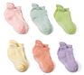 Baby Toddler Grip Ankle Socks 6 Pairs Non Slip/Skid Covered Combed Cotton Socks