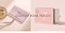 Luxury Size Printed Jewellery Box & Pouch Set Biodegradable Mini Cute Drawstring Velvet Bags 15Cm