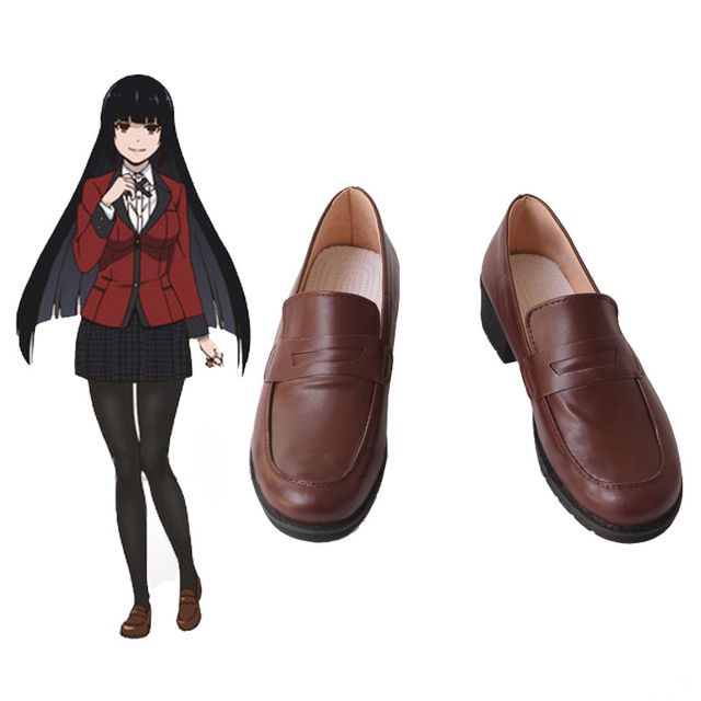 35-53 Size Jabami Yumeko Cosplay Shoes Kakegurui Compulsive Gambler Yumeko Jabami Cosplay Costume