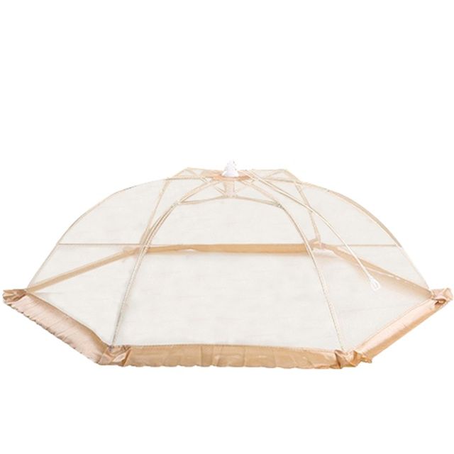 Food Cover Hygiene Grid Umbrella Style Food Table Dish Cover Barbecue Picnic Folded Kitchenware Cooking Meal Mesh Food Covers