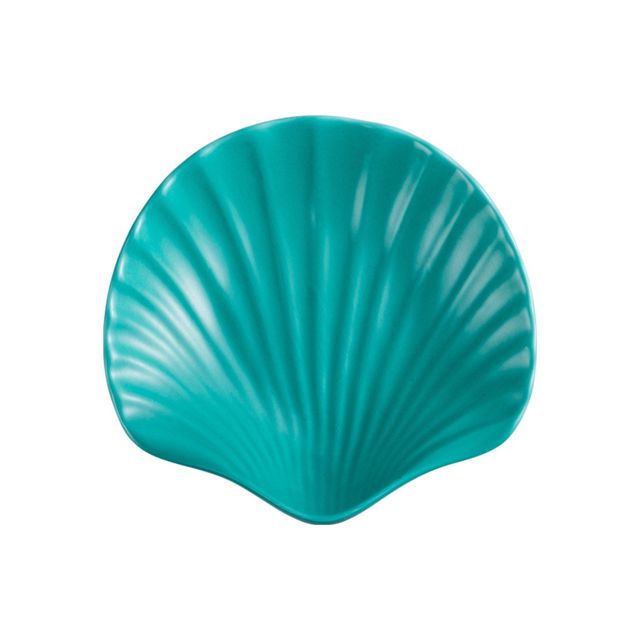 Porcelain Dessert Snack Fruit Salad Tableware Shell Shape Ceramic Plate for Restaurant