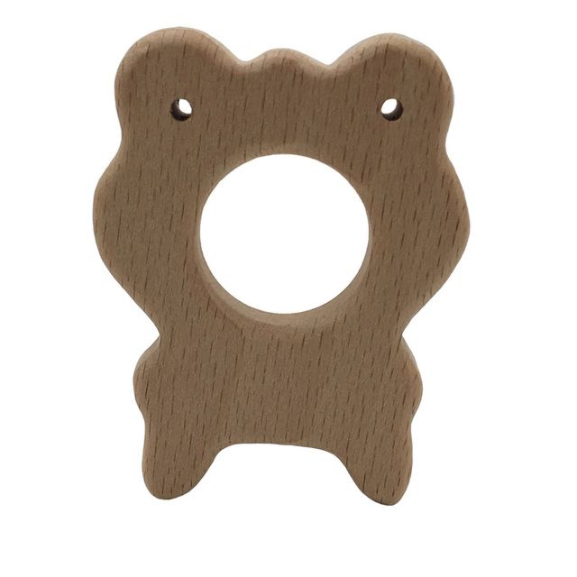 Cartoon Cute Wooden Animal Baby Teethers Wooden Teething Toys for Baby