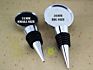 Image Sticker Blank round Head Epoxy Wine Stopper Silver Wine Bottle Stopper