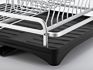 2 Layer Tier Dishes Drainer over the Sink Bowl Organizer Storage Kitchen Drying Aluminum Dish Rack