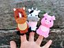 Farm Animals Finger Puppets Toys Felt Finger Puppets for Children' Birthday Gifts