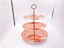Stainless Steel Fruit Plates round Shape Fruit Tray 2 or 3 Tier Dessert Plate Tray Wedding Cake Stands