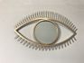 Swt Ins Style Nordic Eye Shape Metal Wire Gold Mirror Eye Mirror