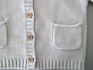 Stock 100% Luxury Cashmere Baby Crew Neck Long Sleeves Pockets Button Cardigan Baby Cashmere Sweater