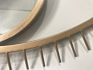 Swt Ins Style Nordic Eye Shape Metal Wire Gold Mirror Eye Mirror