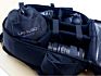 Polyester Machine Washable Lanyard Storage Bag 19 Black/Blue with Hook and Loop Pocket Bag
