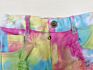 Baby Kids Tie Dye Distressed Jeans Shorts Leopard Print Bummie Pants