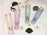Green Colored Stemware Strong Solid Stem Gold Rimmed Wine Glass Cup Set for Wedding