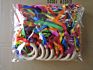 Montessori Develop Color Recognition Fidget Autism Sensory Toys Rainbow Hand Kite Wooden Ribbon Rings for Baby Newborns