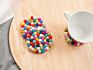 round Shape 100% Handmade Felt Wool Ball Rug Coaster Nepal for Drink