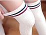 Women Triple Stripe over the Knee High Socks
