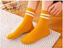Blend Ankle Striped Socks Women Girls Sport Casual Sock Hosiery Soft Medium Tube Long Socks With