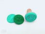 Customized Silicone Cookie Stamper with Wooden Handle