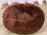 Product Cat Bed round Donut Dog Cushion Basket for Cat Bed Long Fur Plush