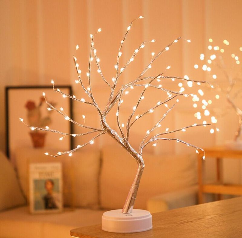 Buy Wholesale Diy Led Desk Tree Lamp Table Decor 36 Pearl