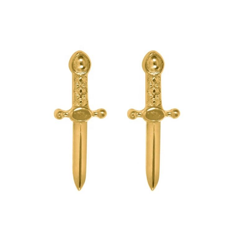 Gemnel Hote Delicate Bijoux En Argent 925 Sword Earrings Studs