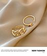 Personalized Stackable Cubic Zirconia Peach Heart Engagement Wedding Promise Toppik Accessories Love Knot Pinky Joint Ring