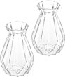Elegant Diamond-Faceted Flower Vases Home Decoration Tabletop Decor,Tabletop Vase Design Clear Glass Frost or Clear Party Carton