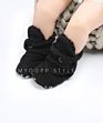 Old Fashioned Snap Drawstring Infant Bedroom Shoes Baby Booties with Wool