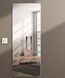 Classic Vintage Metal Frame Floor Standing Decorative Arch Wall Mirror Full Length