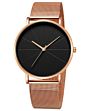 Simple Classic Black Men's Watch Quartz Watch Mesh Belt Men's Ultra-Thin Watch