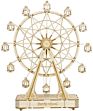 Robotime 3D Diy Wood Crafts Assembly Model Educational Kids Toys Ferris Wheel Wooden Toys 3D Jigsaw Puzzles for Dropshipping