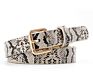 Snakeskin Printed Pu Leather Belt for Women Girl Snake Skin Print Jeans Waist Belt