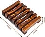 Stained Wooden Soap Dish Holder for Kitchen Bathroom Eco-Friendly Biodegradable