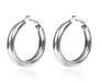 Stainless Steel Jewelry Earrings Gold Hoop Simple Big Circle Earrings C Hollow Earrings Minimalist