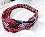 Women Headbands Boho Bandeau Floral Knot Headband Elastic Hair Bands for Women, Turban Twist Headbands, Hair Accessories F