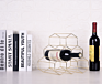 6 Wine Bottle Wine Rack, Freestanding Holder, Shelves