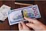 Guangzhou 100 Dollar Bill Wallet Slim Canvas Card Wallet 100 Dollar Wallets