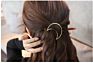 Uniq Hair Clip for Women - Hair Barrettes Hair Pins Moon Triangle Circle Butterfly Thick Hairgrips Styling