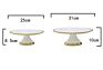 European Style round Luxury Decorative Gold Wedding Ceramic Cake Stand with Glass Cover