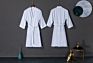 Logo 100% Cotton Waffle White Bathrobes Textile Bathrobes for Men and Women