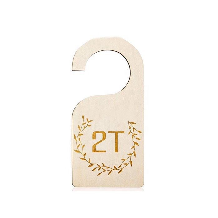 En71 Wooden Baby Closet Dividers Set of 7 Baby Closet Organizers